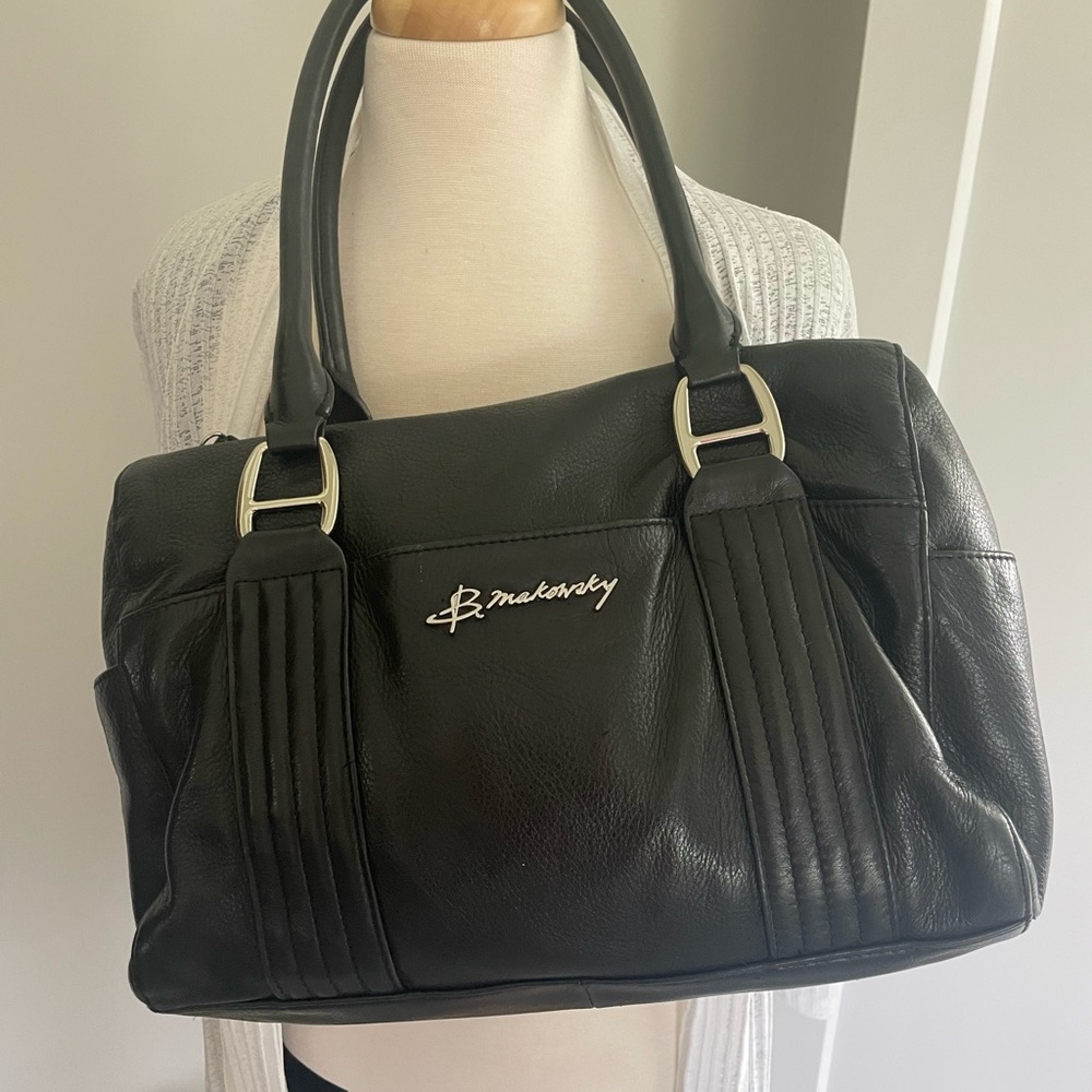 Gorgeous buttery soft black leather satchel - Like New Condition - Picture 9 of 9